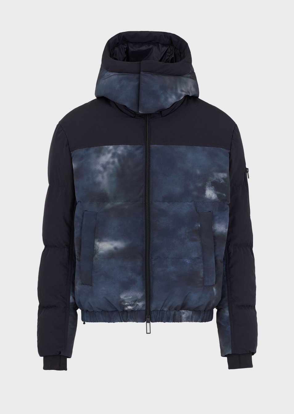 Emporio Armani Утепленная куртка из двухцветного нейлона с принтом Cloud Storm (цвет ), артикул 6H1BF8-1NLPZ | Фото 1