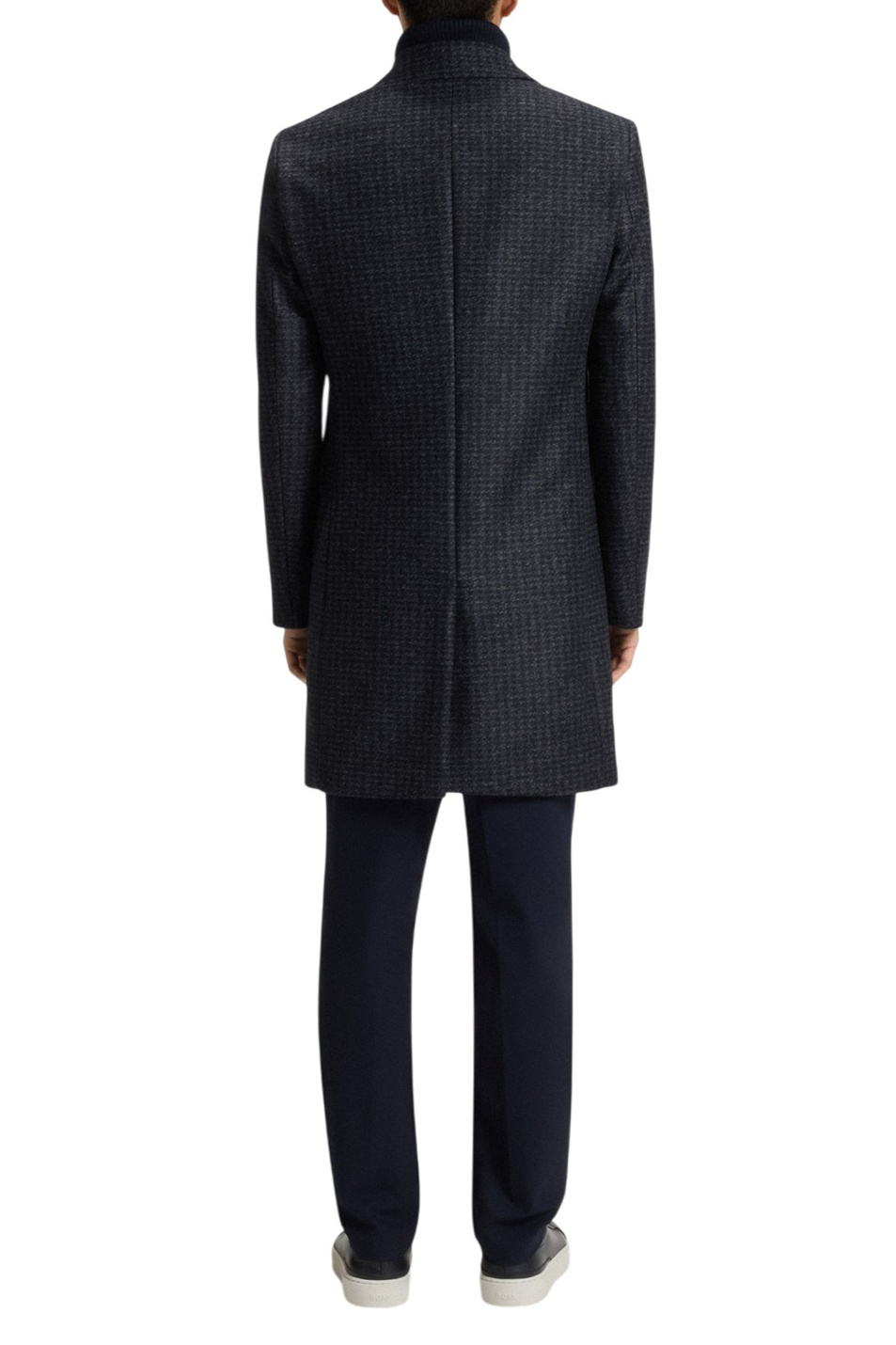 Полупальто Hyde со съемным воротником|Основной цвет:Синий Мужской BOSS Полупальто Hyde со съемным воротником (цвет ), артикул 50551612 | Фото 4