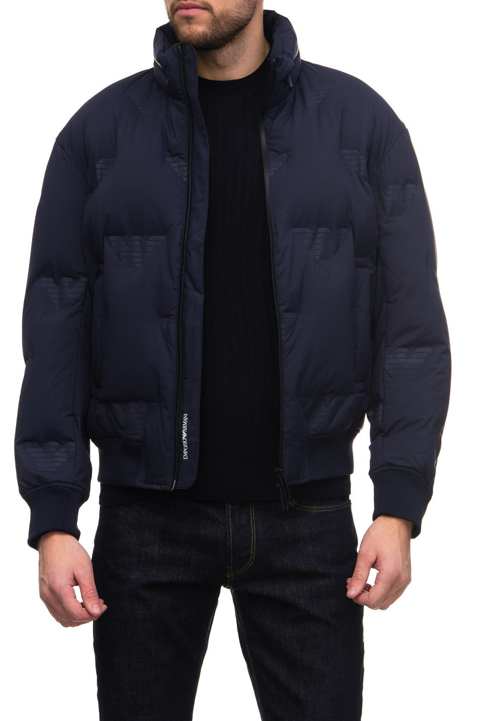 Мужской Emporio Armani Куртка на молнии с тисненым логотипом (цвет ), артикул 6L1BP4-1NNDZ | Фото 3