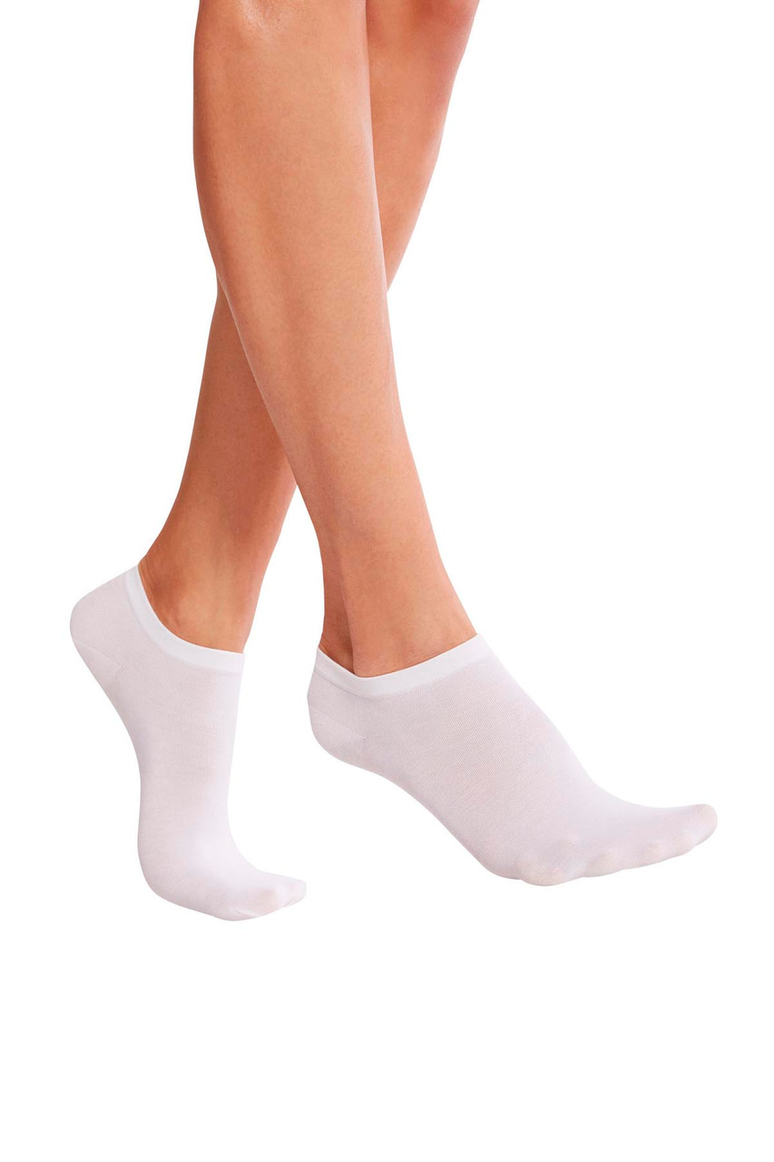 Носки для кроссовок из смесового хлопка|Основной цвет:Белый|Артикул:45018 | Фото 1