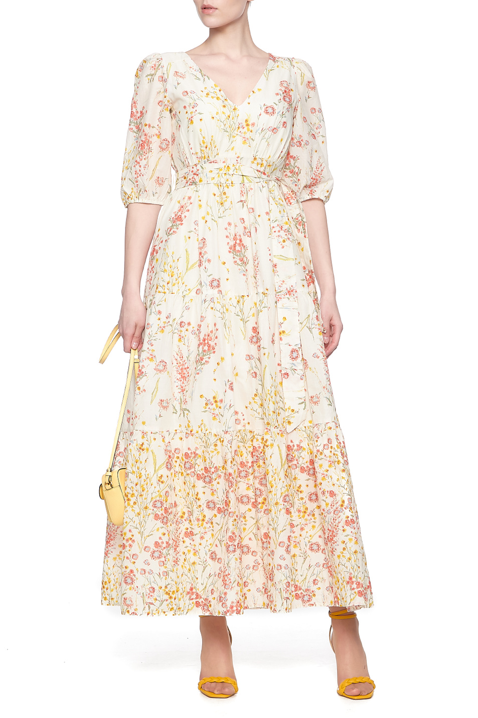 Lauren Платье из натурального хлопка с V-образным вырезом (цвет ), артикул 250830208001 | Фото 1