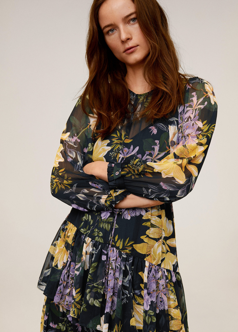 Платье ZAIDI|Основной цвет:Мультиколор Женский Mango Платье ZAIDI (цвет ), артикул 67054425 | Фото 6