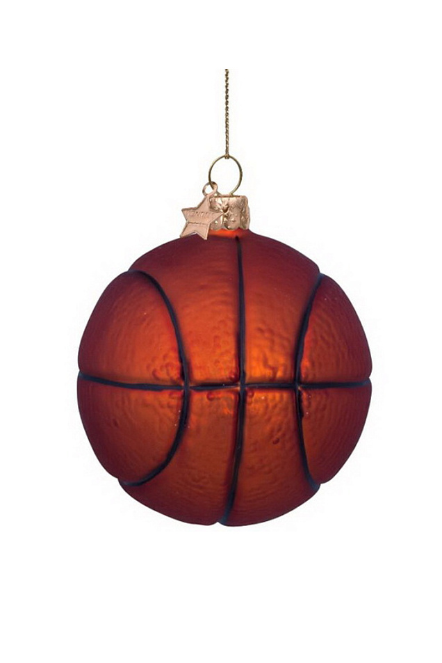 Не имеет пола Vondels Елочная игрушка "Баскетбольный мяч" 9 см (цвет ), артикул 2222620090010 | Фото 1