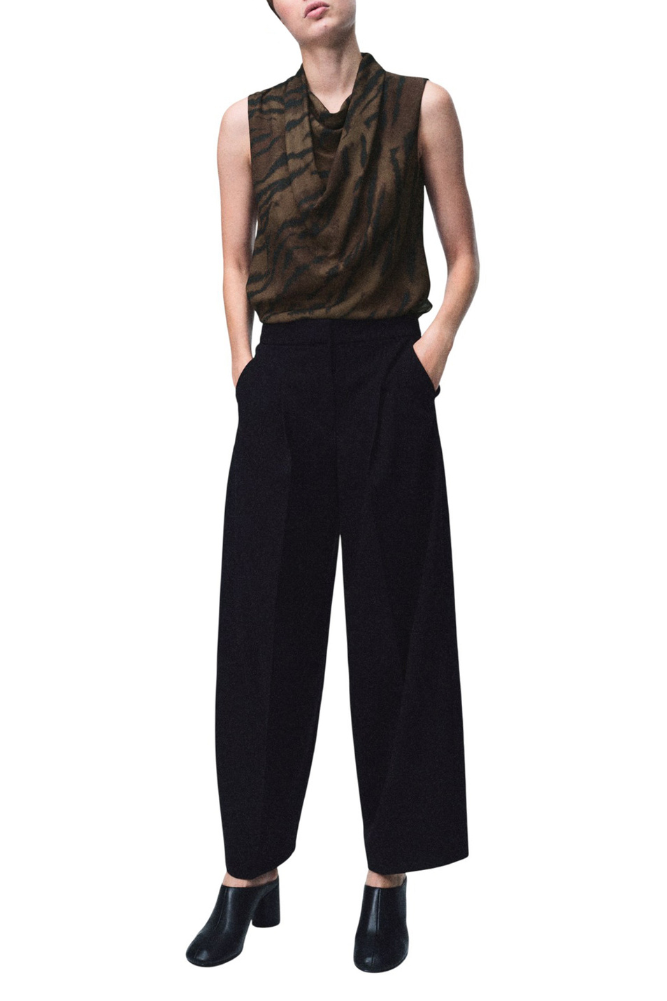 Женский Mango Блузка GRETA с анималистичным принтом (цвет ), артикул 17098290 | Фото 2