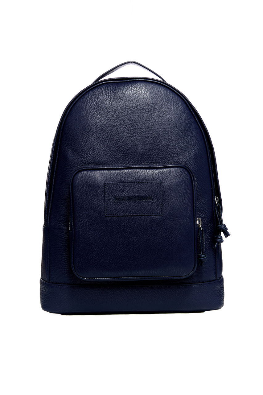 Рюкзак из натуральной кожи|Основной цвет:Синий|Артикул:Y4O334-Y068E | Фото 1