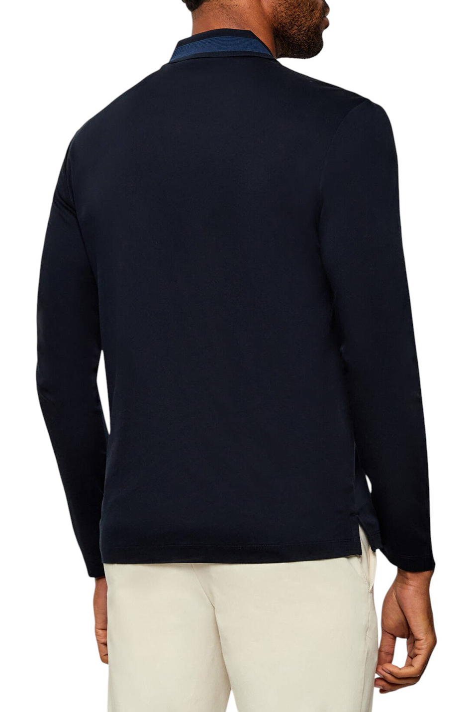 Мужской BOSS Джемпер поло Pleins из хлопка (цвет ), артикул 50549257 | Фото 5