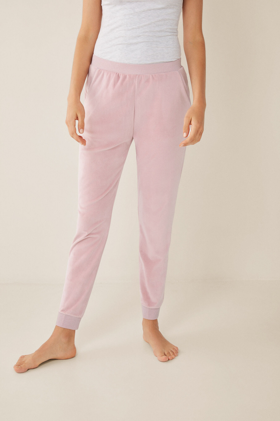 Женский Women'secret Брюки-бэгги с манжетами (цвет розовый), артикул 4756541 | Фото 1