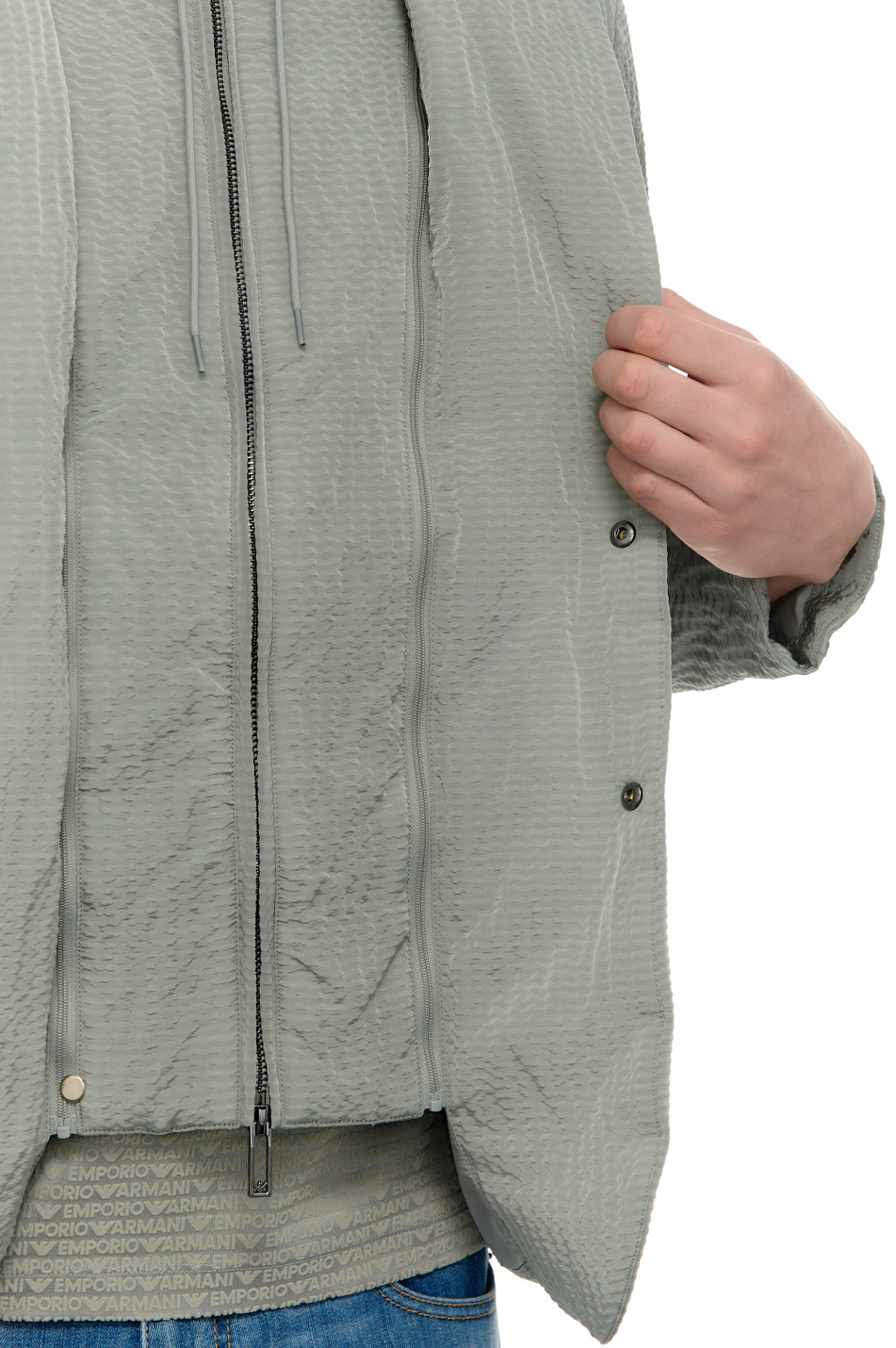 Мужской Emporio Armani Куртка на молнии и кнопках (цвет ), артикул 3D1GF3-1NJUZ | Фото 7