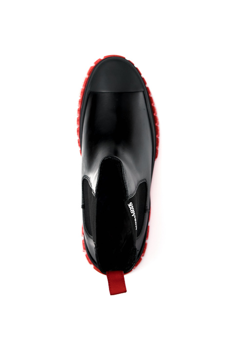 Moschino Ботинки из комбинированного материала с контрастной подошвой ( цвет), артикул JA15665G1FIA | Фото 4