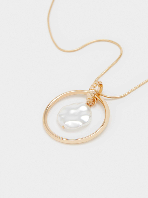 Parfois Ожерелье с искусственным жемчугом (Золотой цвет), артикул 180023 | Фото 2