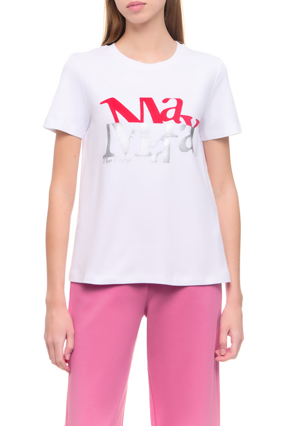 Женский Max Mara Футболка GILBERT из натурального хлопка (цвет ), артикул 2399710331 | Фото 4
