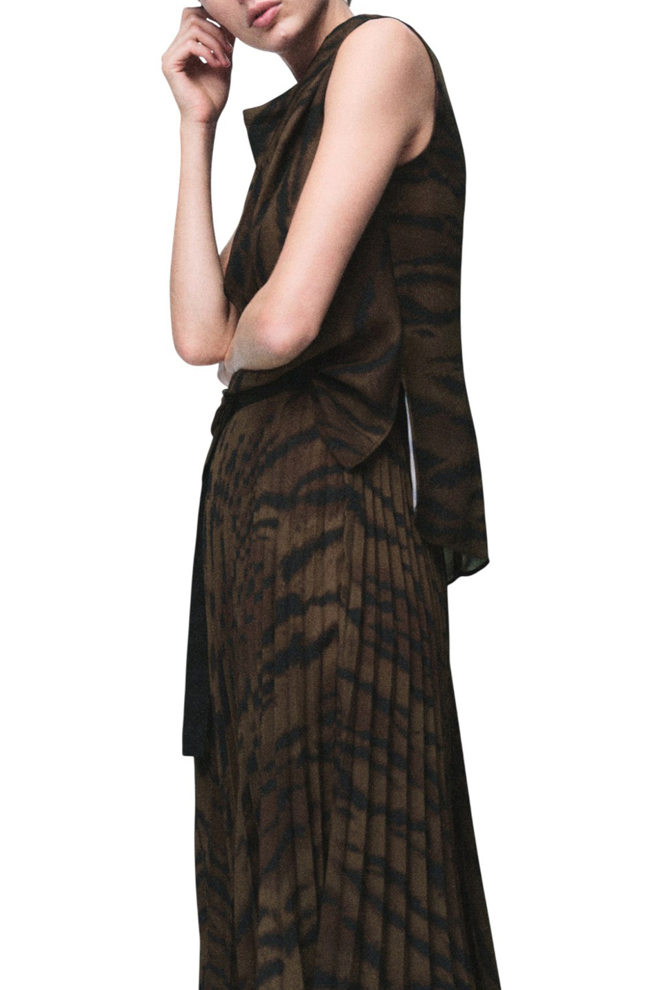 Женский Mango Блузка GRETA с анималистичным принтом (цвет ), артикул 17098290 | Фото 3