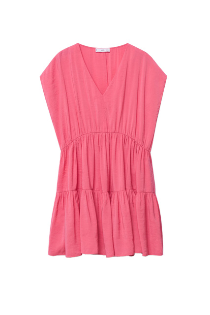 Платье SIREN со сборками|Основной цвет:Розовый|Артикул:87039403 | Фото 1