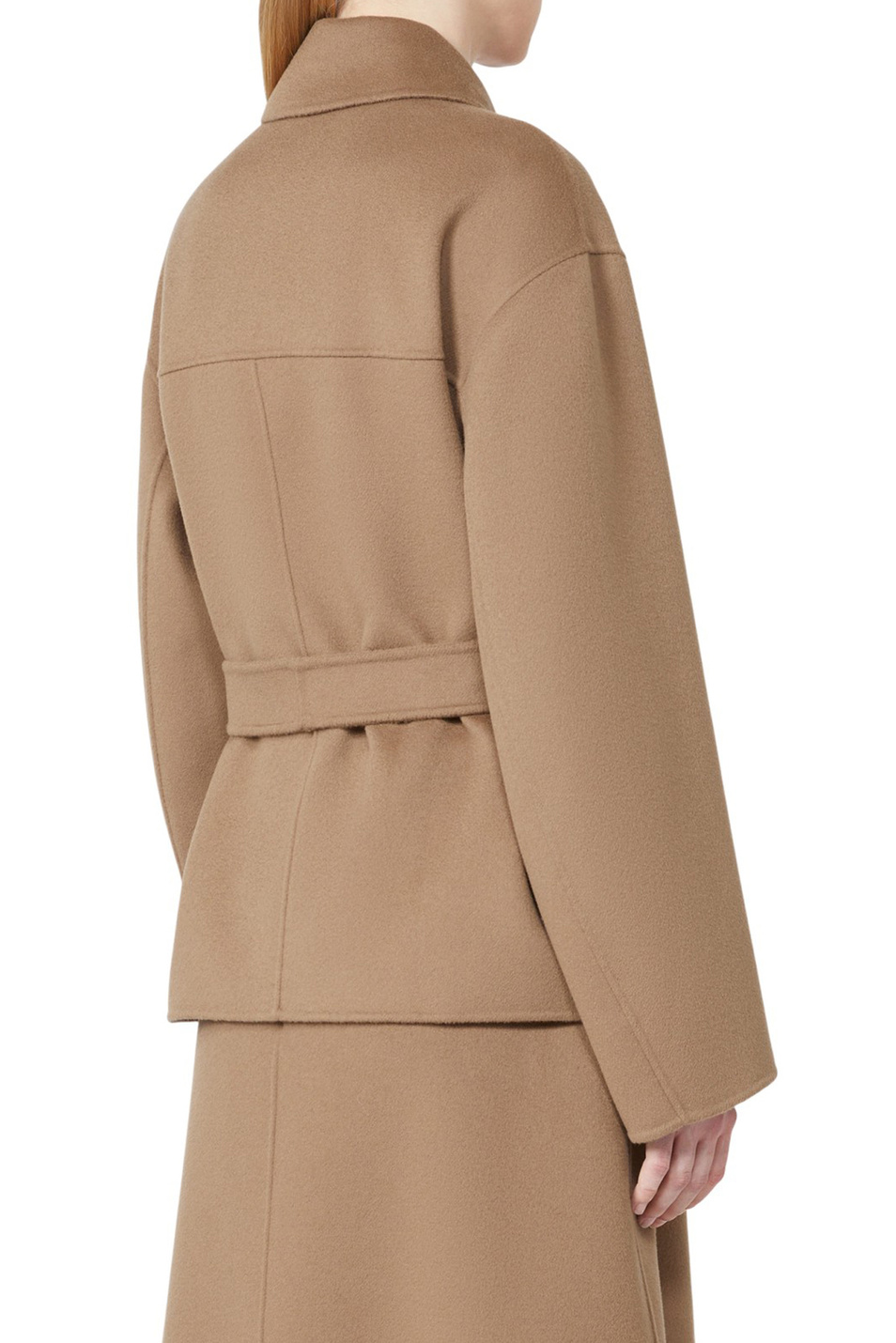 Женский Max Mara Полупальто CAROLINA из шерсти (цвет ), артикул 2529046123 | Фото 4