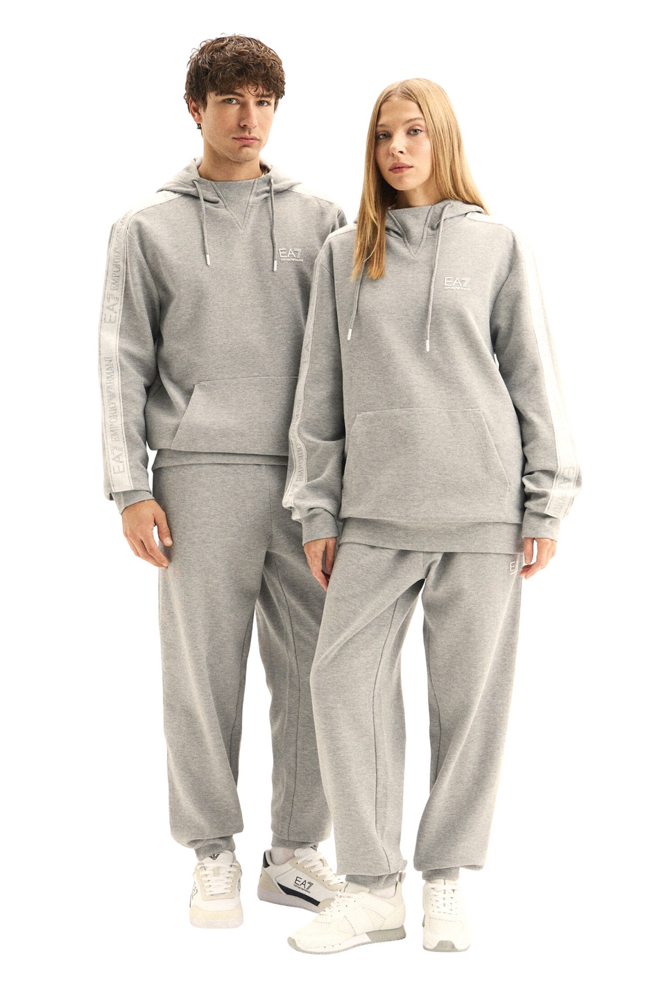 Unisex EA7 Худи из эластичного хлопка с логотипом (цвет ), артикул 7X000705-AF23079 | Фото 3