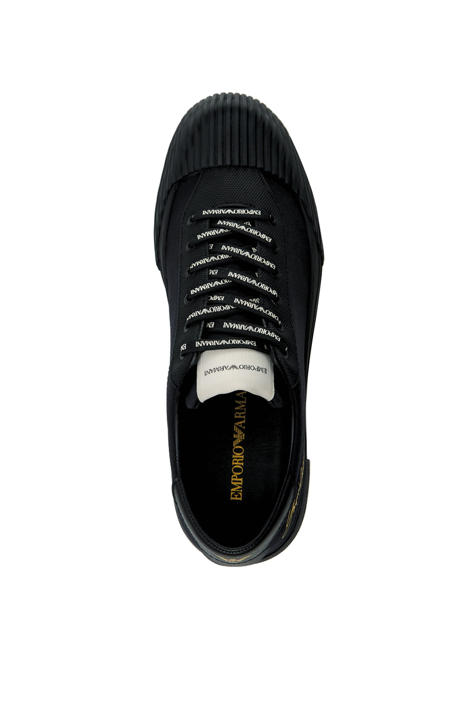 Emporio Armani Сникеры с логотипом на шнуровке (цвет ), артикул X4X576-XN236 | Фото 4