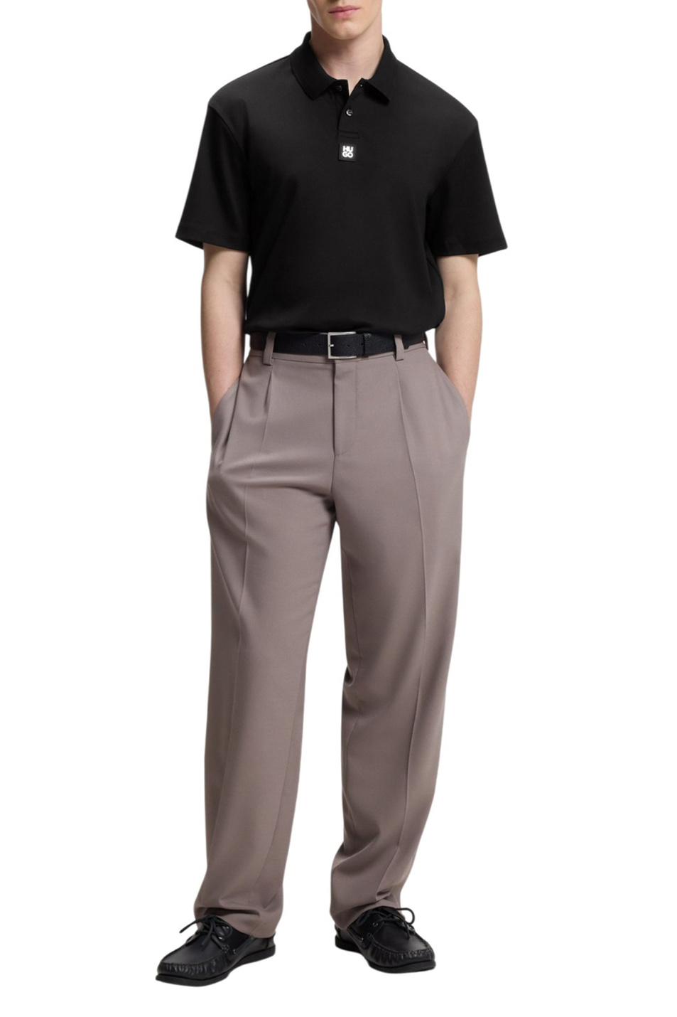 Мужской HUGO Поло Deabono из натурального хлопка (цвет ), артикул 50517638 | Фото 3