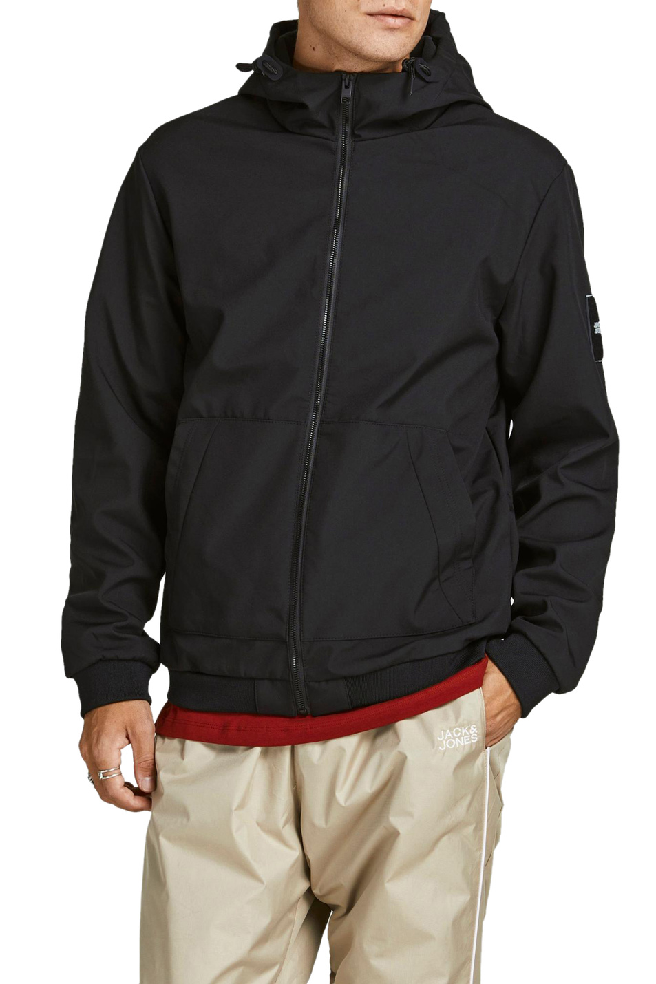 Мужской Jack & Jones Куртка на молнии с капюшоном (цвет ), артикул 12195434 | Фото 3
