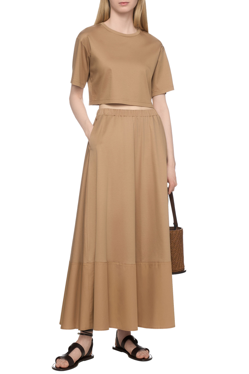 Женский Max Mara Футболка KHAT укороченная (цвет ), артикул 2516941098 | Фото 3
