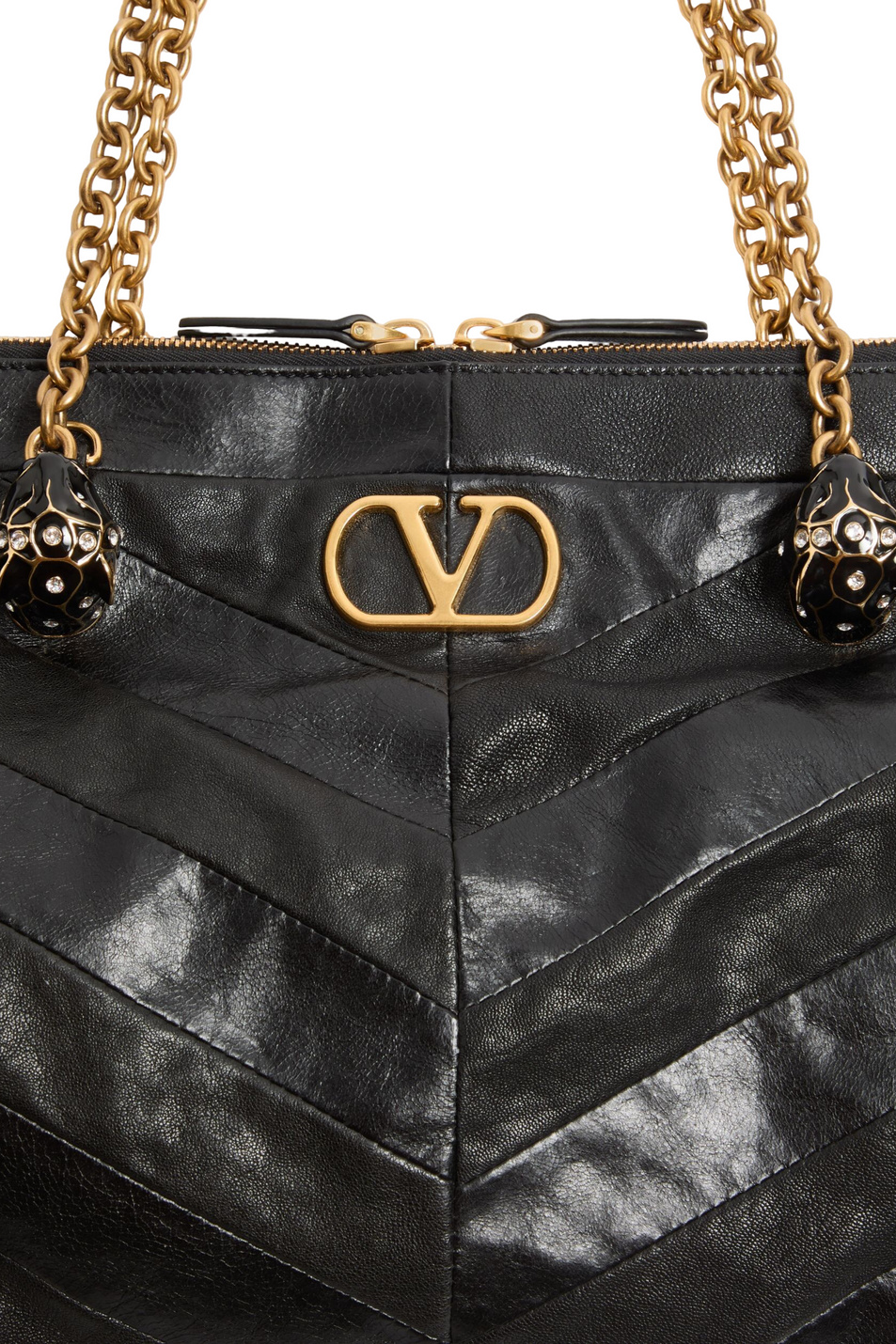 Сумка Panthea из натуральной кожи|Основной цвет:Черный Женский Valentino Сумка Panthea из натуральной кожи (цвет ), артикул 9W2B0S70UYF | Фото 6