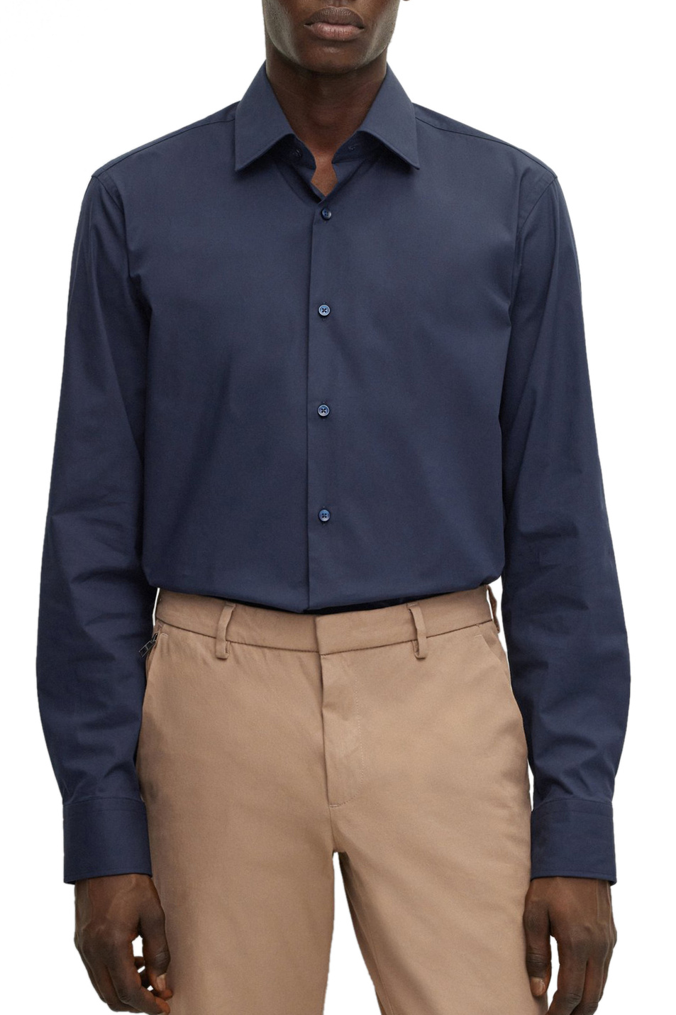 Мужской BOSS Рубашка из эластичного хлопка (цвет ), артикул 50473265 | Фото 3