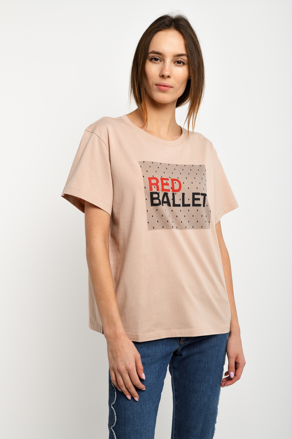 Женский Red Valentino Футболка из натурального хлопка с принтом (цвет ), артикул TR3MG05L4Y6 | Фото 1