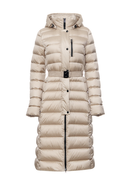 Стеганое пальто NICOLE-D с поясом|Основной цвет:Бежевый|Артикул:46407535 | Фото 1