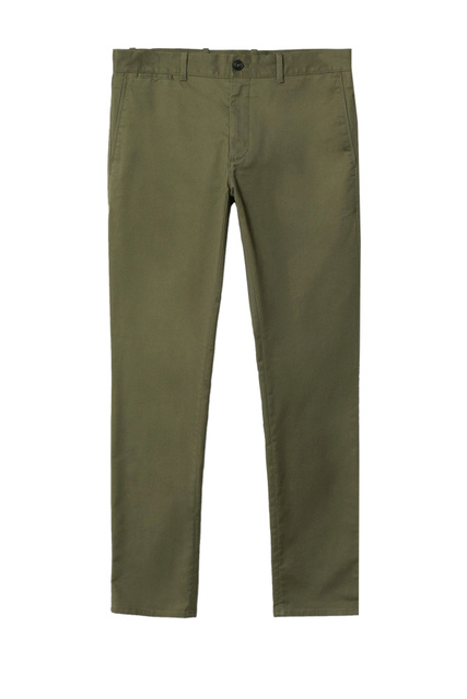 Зауженные брюки чинос BARNA|Основной цвет:Хаки|Артикул:47010605 | Фото 1