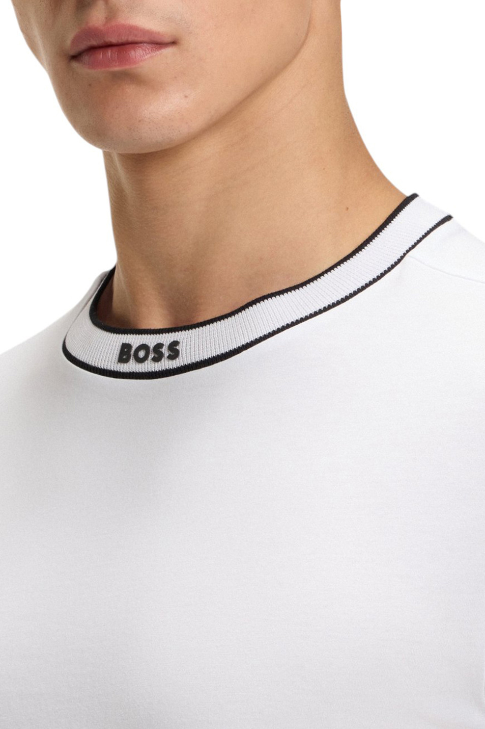 Мужской BOSS Футболка Tee с эластичной горловиной (цвет ), артикул 50552029 | Фото 5