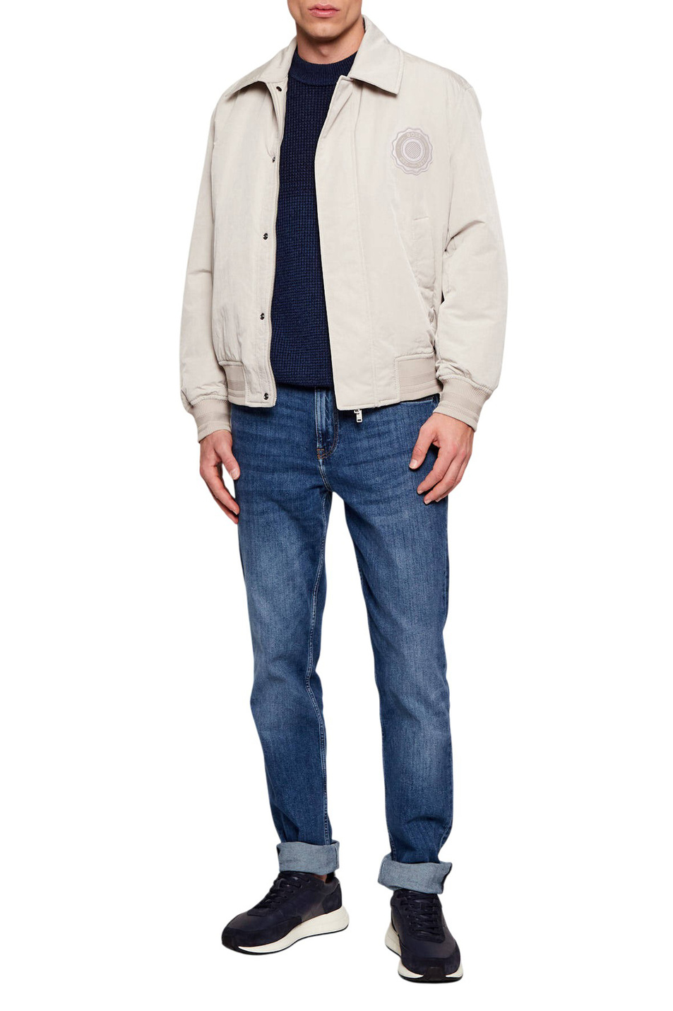 Куртка Ohot с логотипом|Основной цвет:Бежевый Мужской BOSS Куртка Ohot с логотипом (цвет ), артикул 50556000 | Фото 3