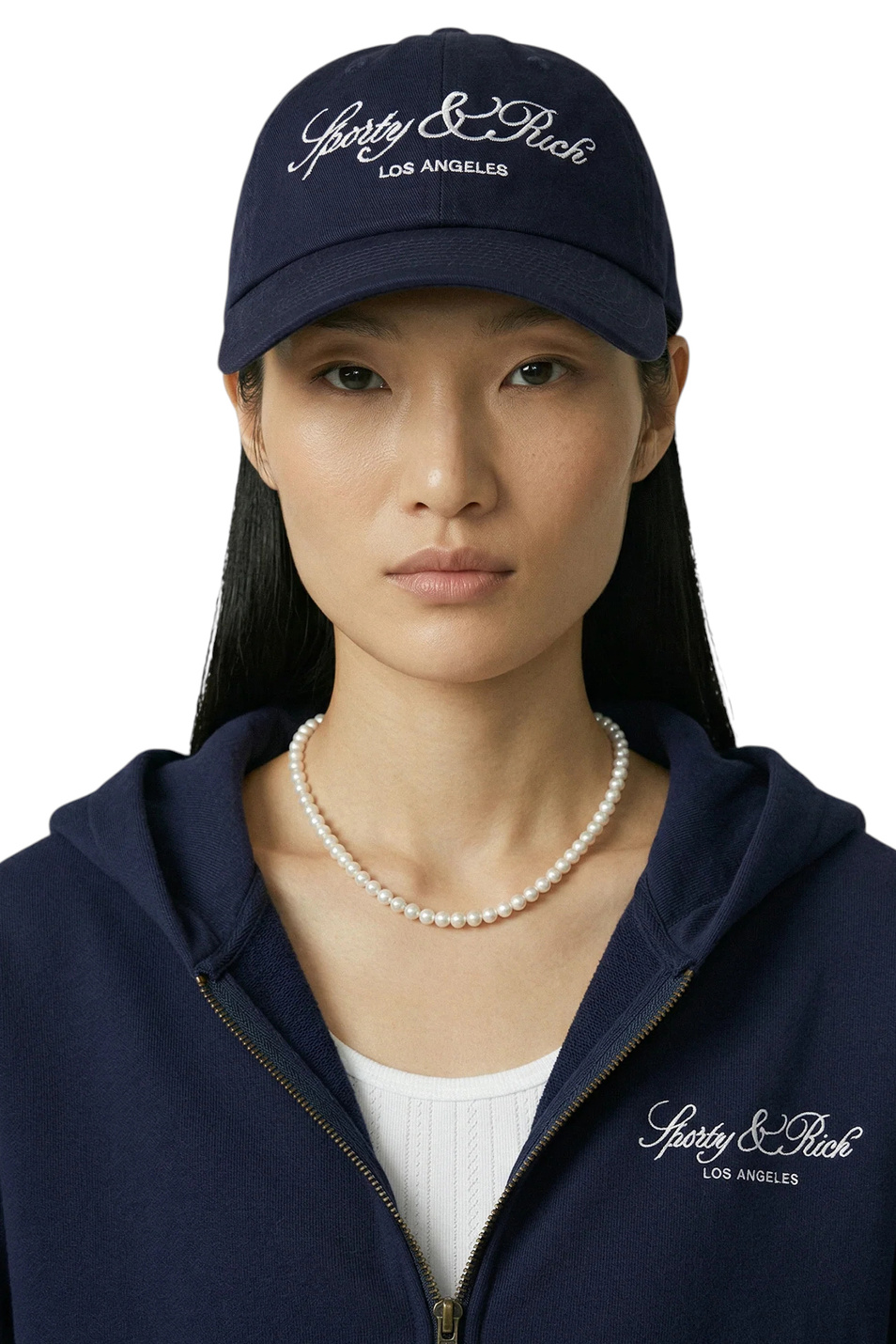 Женский Sporty & Rich Кепка Vendome из хлопка (цвет ), артикул AC04076269BL106 | Фото 3