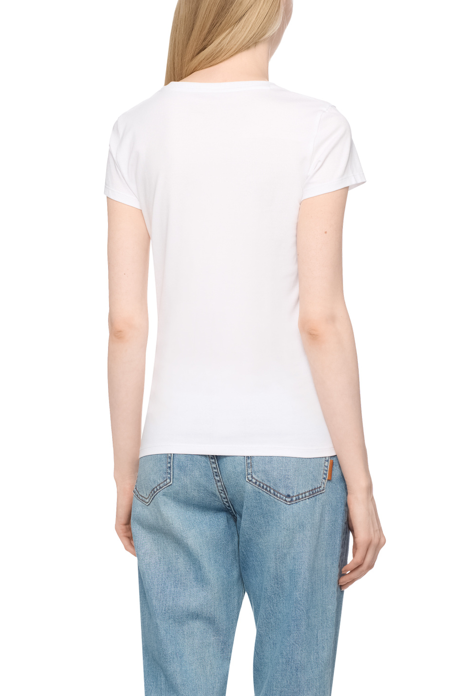 Женский Armani Exchange Футболка из эластичного хлопка (цвет ), артикул XW000599-AF10355 | Фото 5