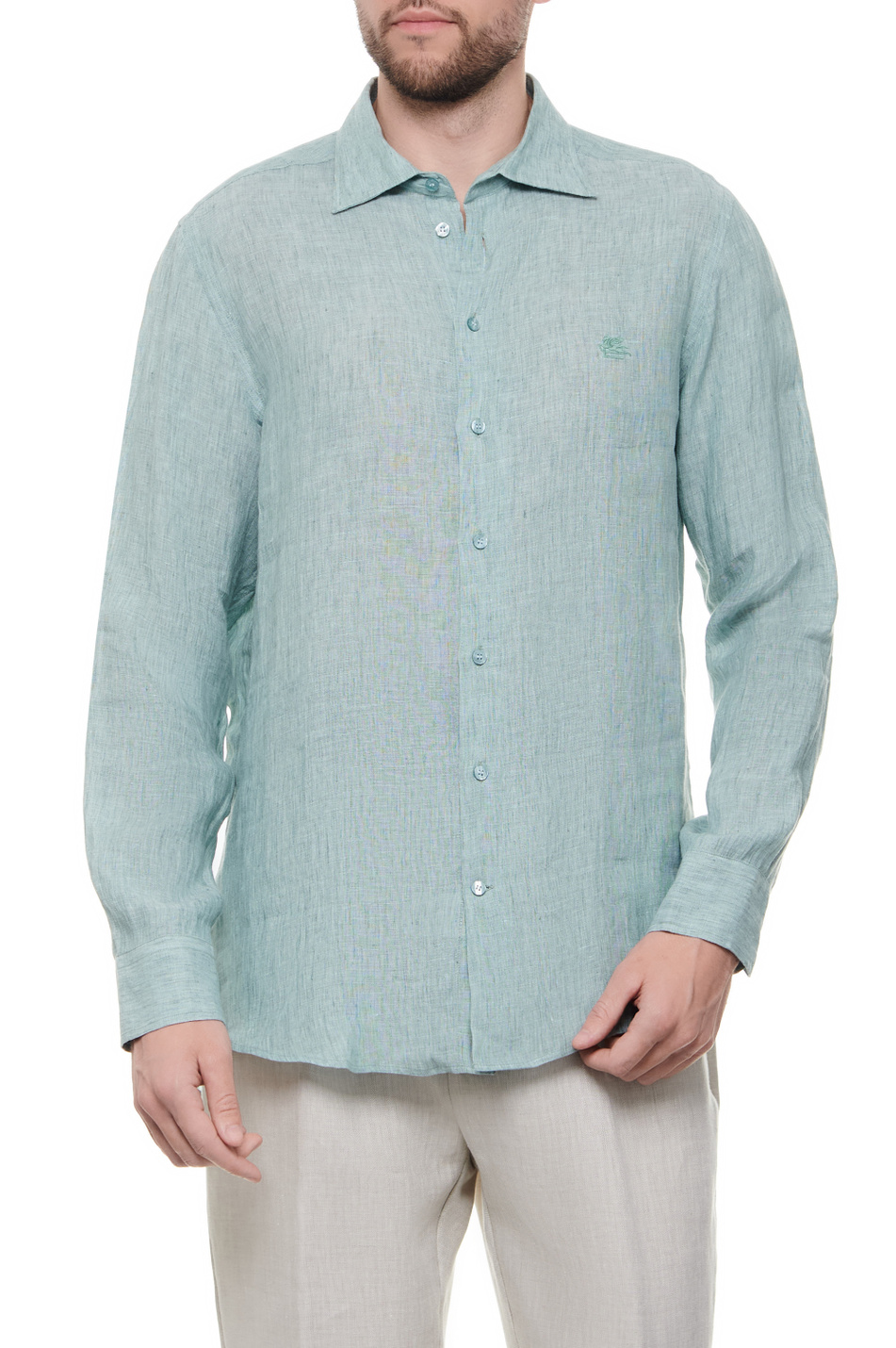 Мужской Etro Рубашка из чистого льна (цвет ), артикул MRIB000299TU3D6V8617 | Фото 1