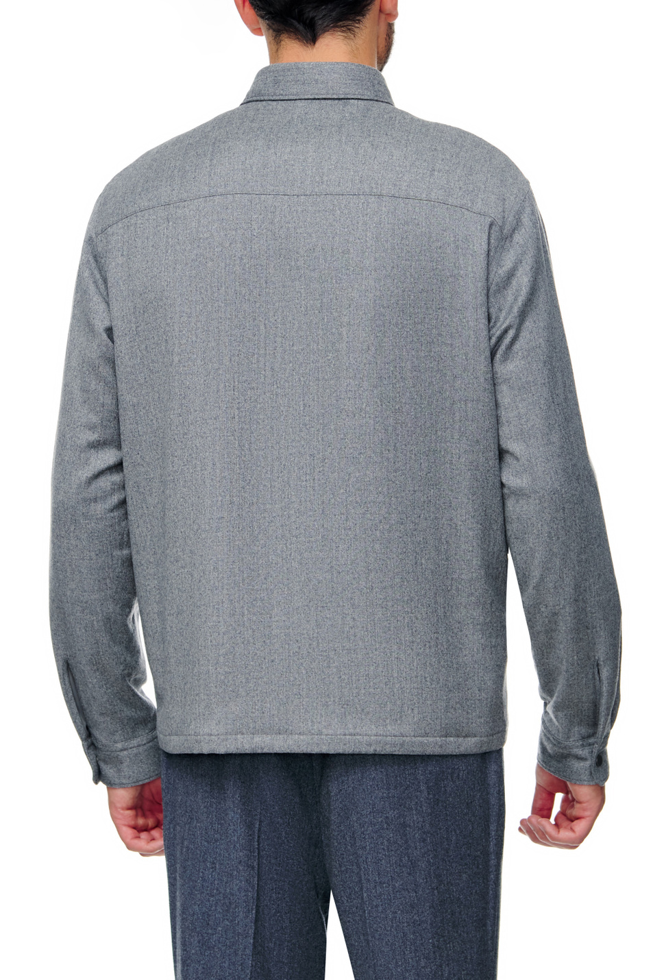 Zegna Рубашка свободного кроя с нагрудным карманом (цвет ), артикул UAV01-SOTM2-200 | Фото 4