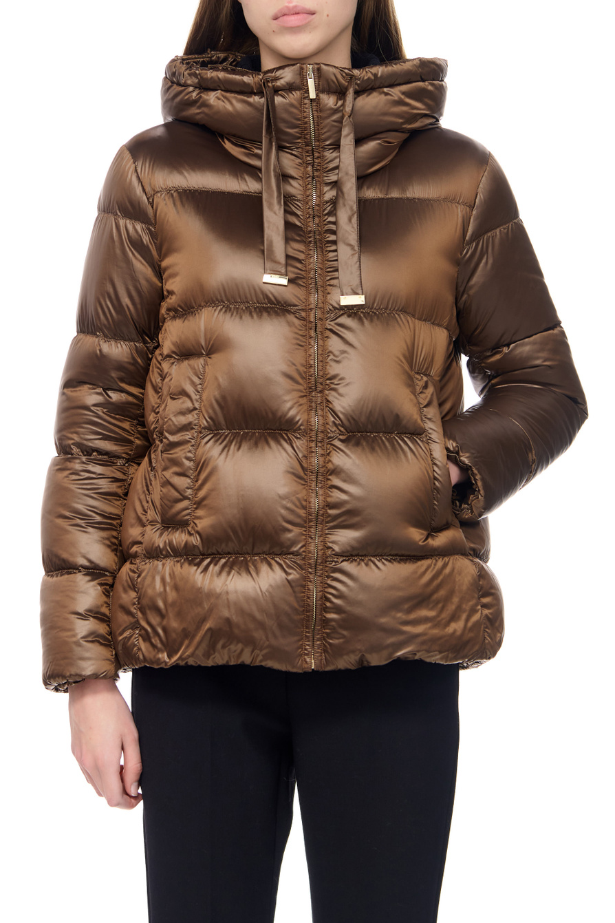 mkmkmkmk Max Mara ❤ женская куртка стеганая spacepi с капюшоном коричневый