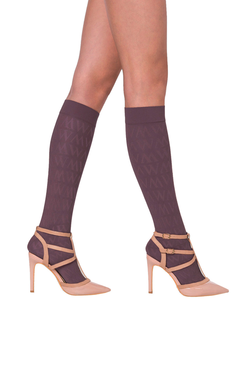 Гольфы Monogram Jacquard|Основной цвет:Фиолетовый|Артикул:34403 | Фото 1