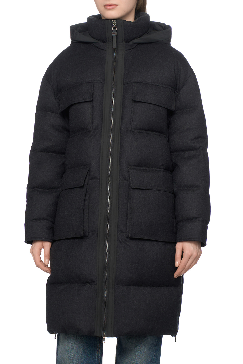 Женский Brunello Cucinelli Пальто из шерсти (цвет ), артикул MT2269787 | Фото 4