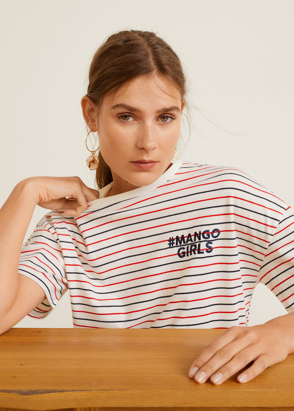 Женский Mango Футболка STRIPES (цвет ), артикул 53011087 | Фото 5
