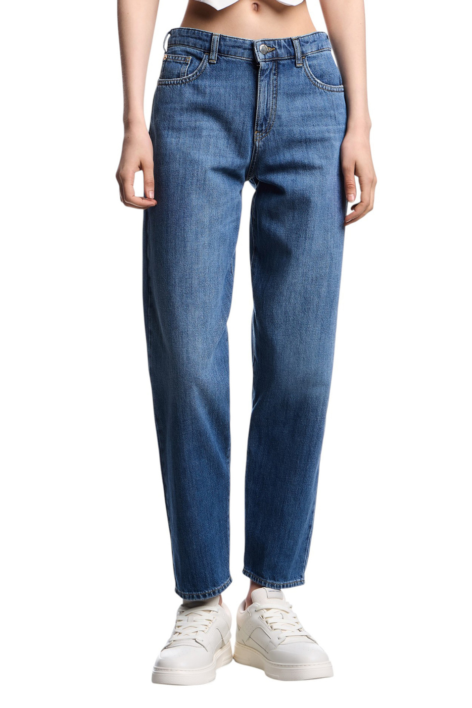 Женский Emporio Armani Джинсы из хлопка (цвет ), артикул EW001502-AF12676 | Фото 3
