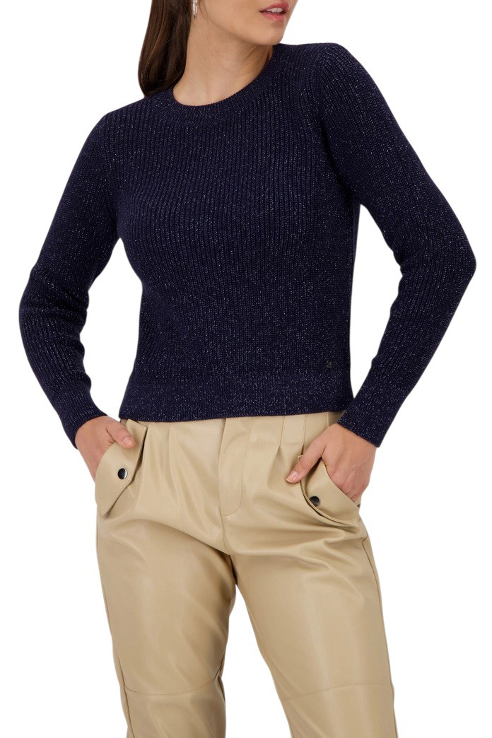 Джемпер с люрексом|Основной цвет:Синий Женский Monari Джемпер с люрексом (цвет ), артикул 809134 | Фото 3