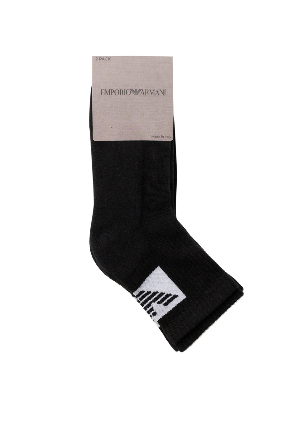 Носки в комплекте из 2 пар|Основной цвет:Черный Мужской Emporio Armani Носки в комплекте из 2 пар (цвет ), артикул EM000540-AF18263 | Фото 1