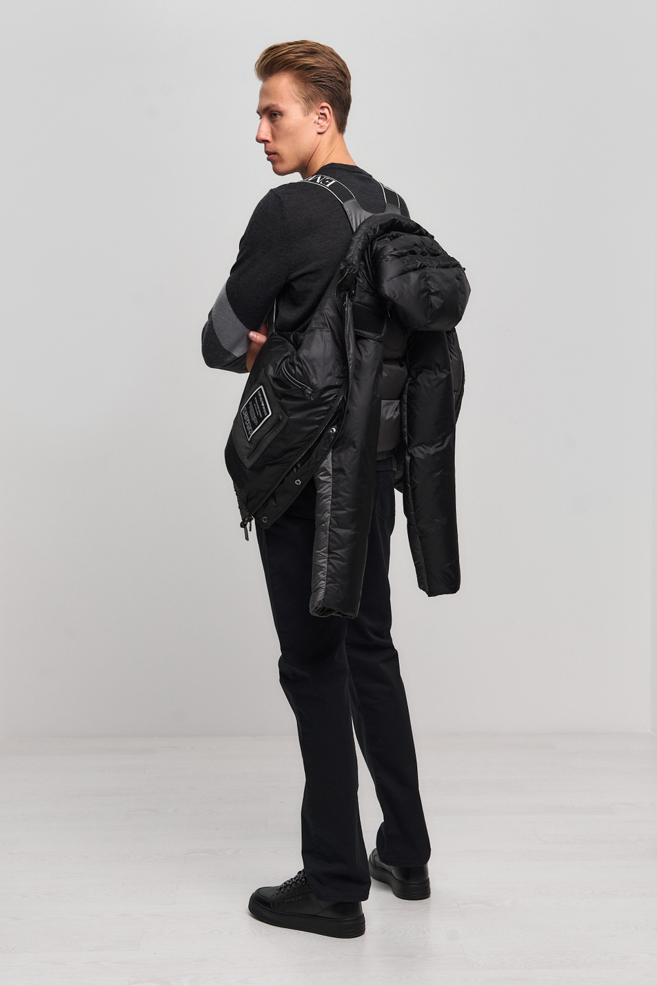 Emporio Armani Стеганая куртка из нейлона с утеплителем из утиного пуха и пера (цвет ), артикул 6H1BL1-1NLSZ | Фото 6