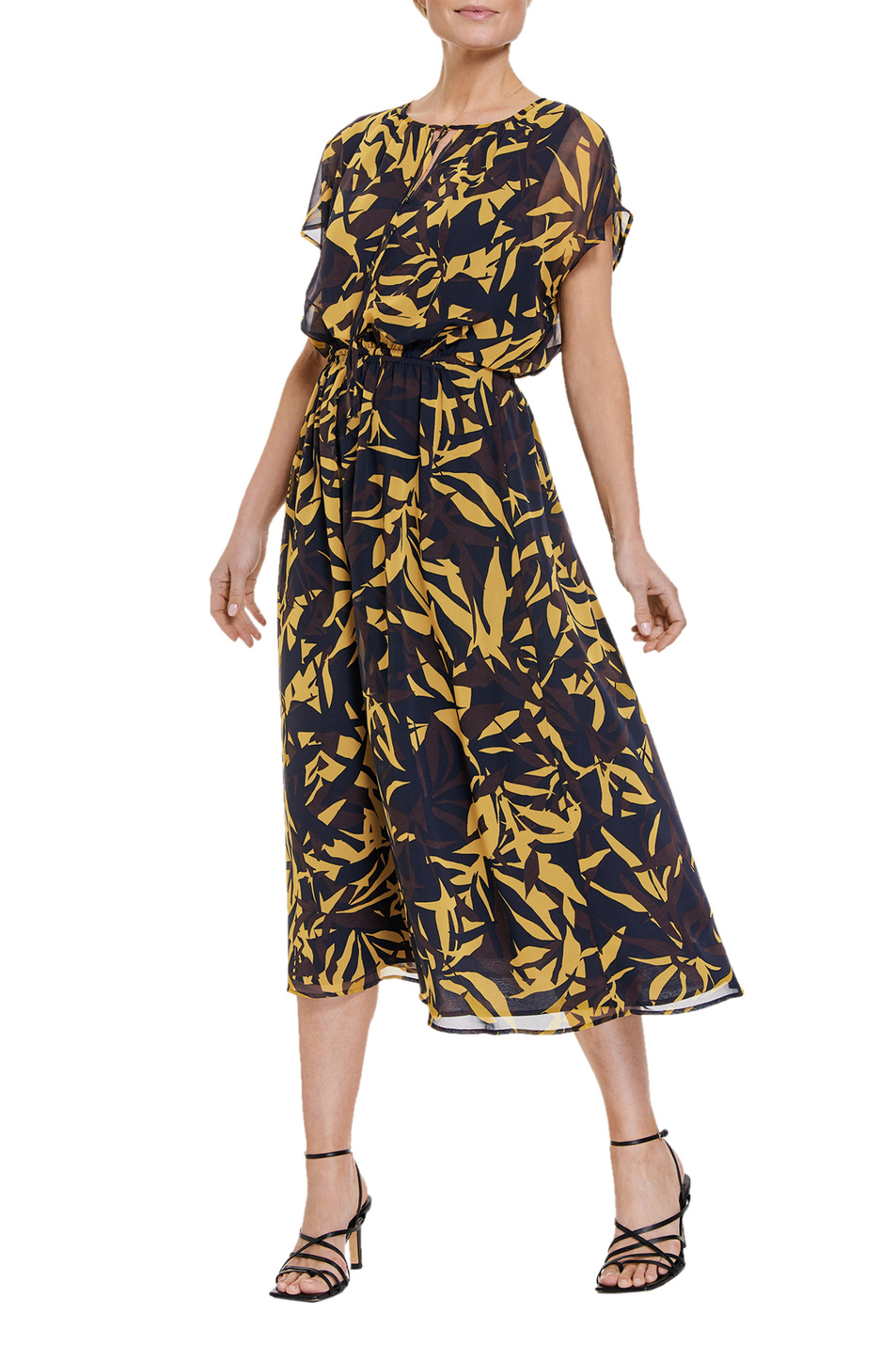 Gerry Weber Платье с принтом и эластичной сборкой на поясе (цвет ), артикул 780030-31510 | Фото 3