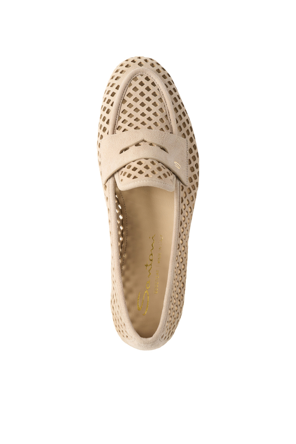 Женский Santoni Мокасины из натуральной замши (цвет ), артикул WUVD72037GOMTRFKE40 | Фото 4