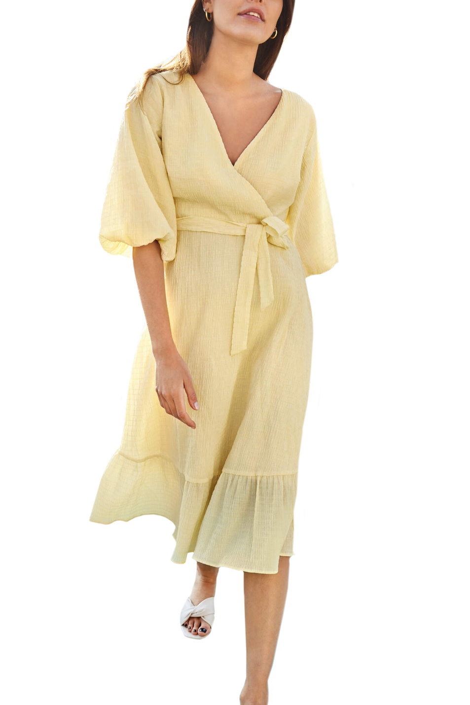 Orsay Платье с имитацией запаха на груди и поясом (цвет ), артикул 474030 | Фото 2
