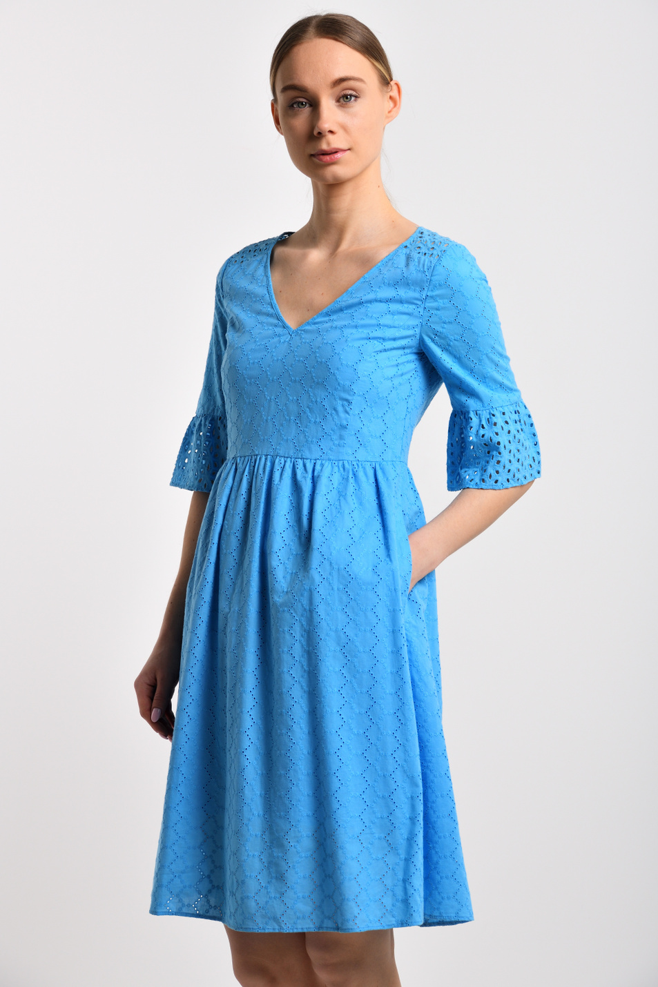 BOSS Платье из хлопка (цвет ), артикул 50385210 | Фото 2