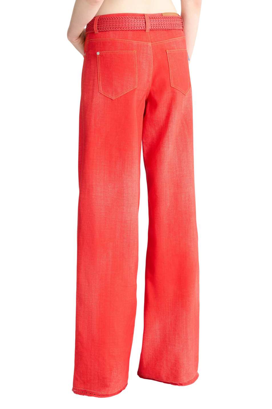 Женский ERMANNO SCERVINO Джинсы с эффектом потертости (цвет ), артикул D487P367RTEEMY | Фото 4