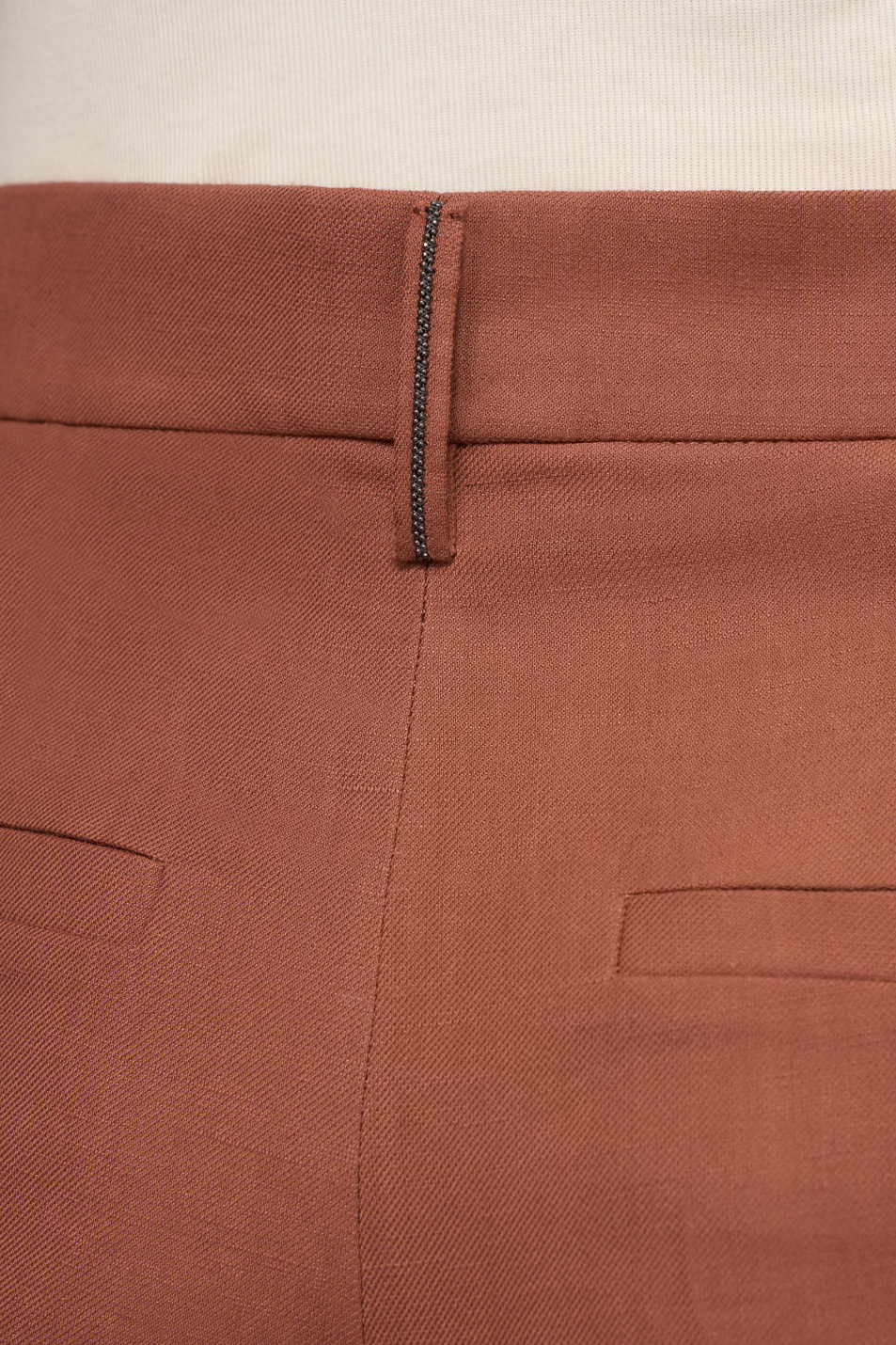 Женский Brunello Cucinelli Брюки однотонные (цвет ), артикул MH126P8884 | Фото 6