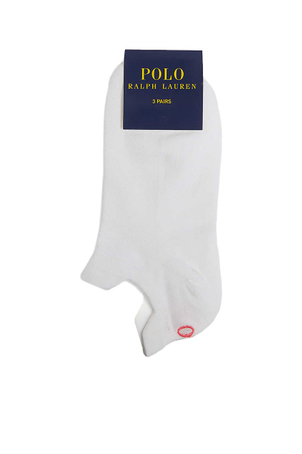 Носки-следки с вышивкой|Основной цвет:Белый|Артикул:455687429002 | Фото 1