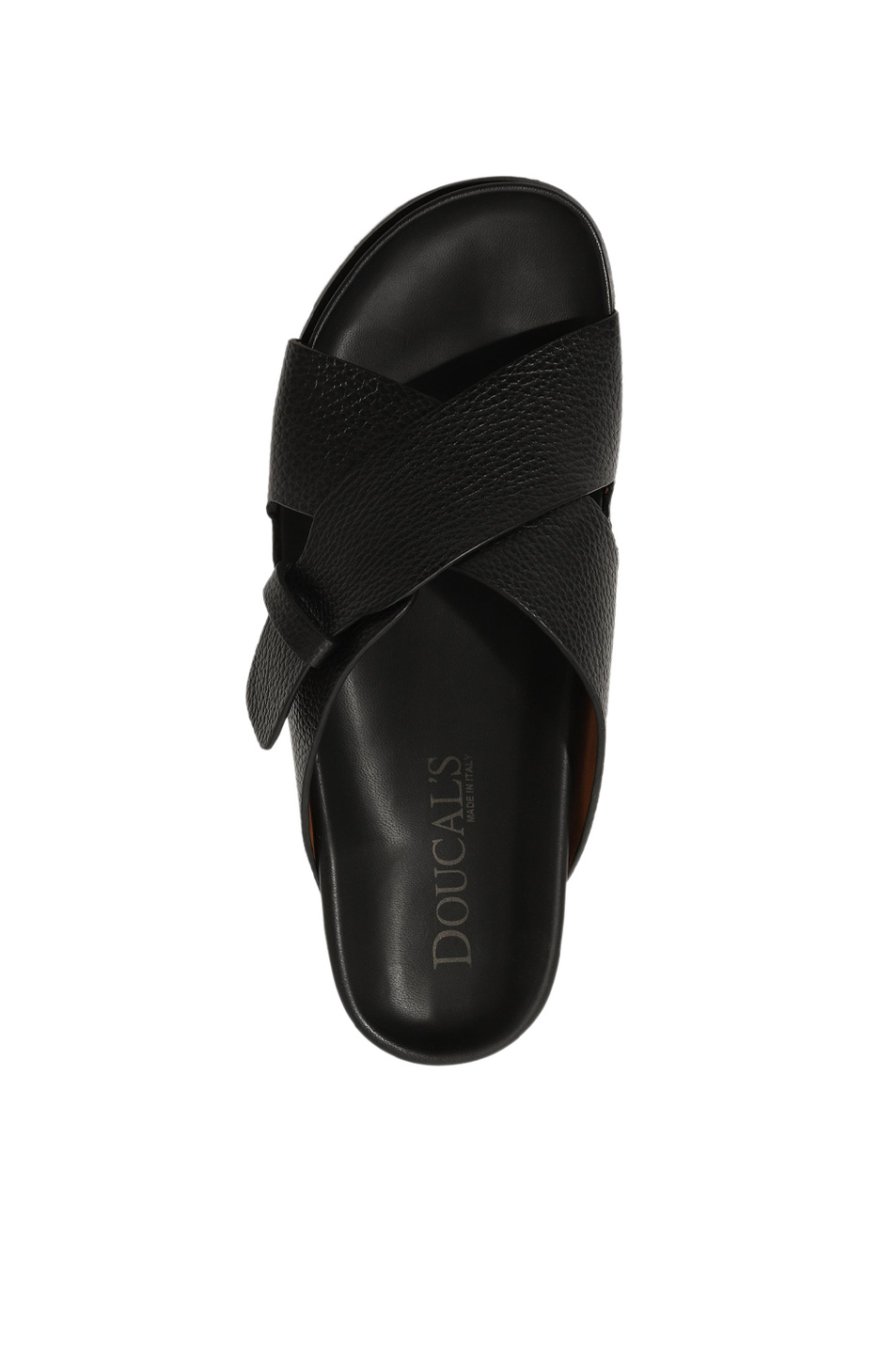 Шлепанцы из натуральной кожи|Основной цвет:Черный Мужской Doucal's Шлепанцы из натуральной кожи (цвет ), артикул DU3180NECKPF704NN00 | Фото 3